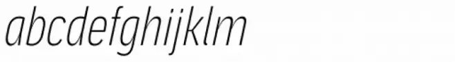 Aago Compressed Thin Italic