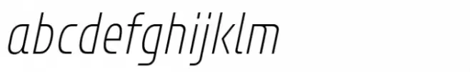 Bantat Condensed Extra Light Italic