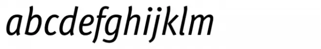FF Meta Condensed Book Italic