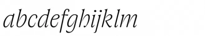 Joane Pro S Thin Italic