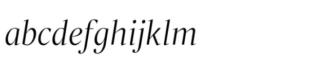 Liet Display Light Italic