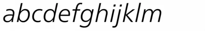 Neue Frutiger Cyrillic Light Italic