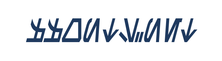 Aurebesh Condensed Bold Italic font — Lorem ipsum body text preview