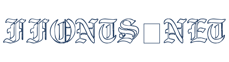 Ye Old Shire Outline font — Lorem ipsum body text preview