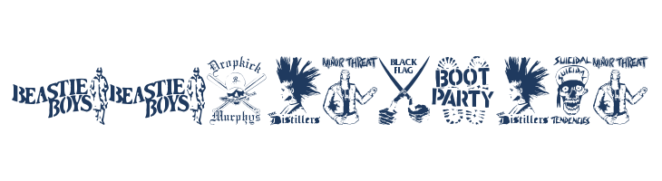 stencilpunks band logos 0001 font — Lorem ipsum body text preview