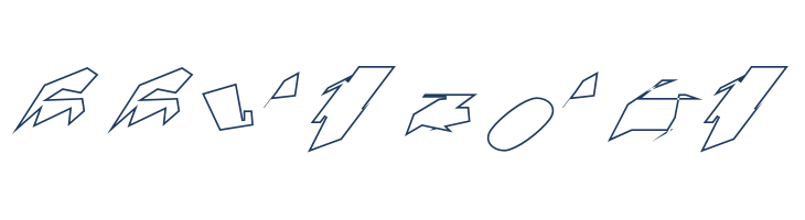 Siberia UltraOblique Outline font — Lorem ipsum body text preview