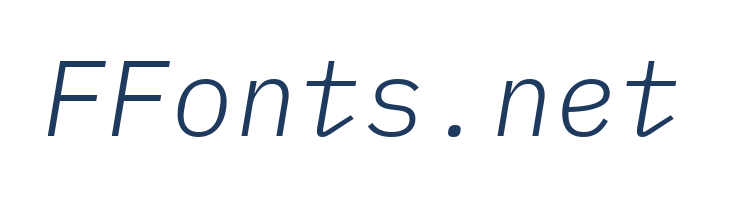 IBM Plex Mono Light Italic font — Lorem ipsum body text preview