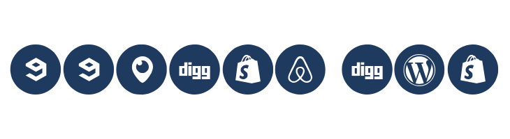 Social Media Circled font — Lorem ipsum body text preview